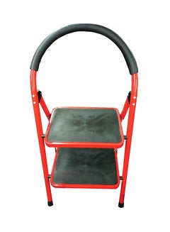 Hawk King 2-Steps Steel  Folding Ladder Red/Black 44cm  - Image 2