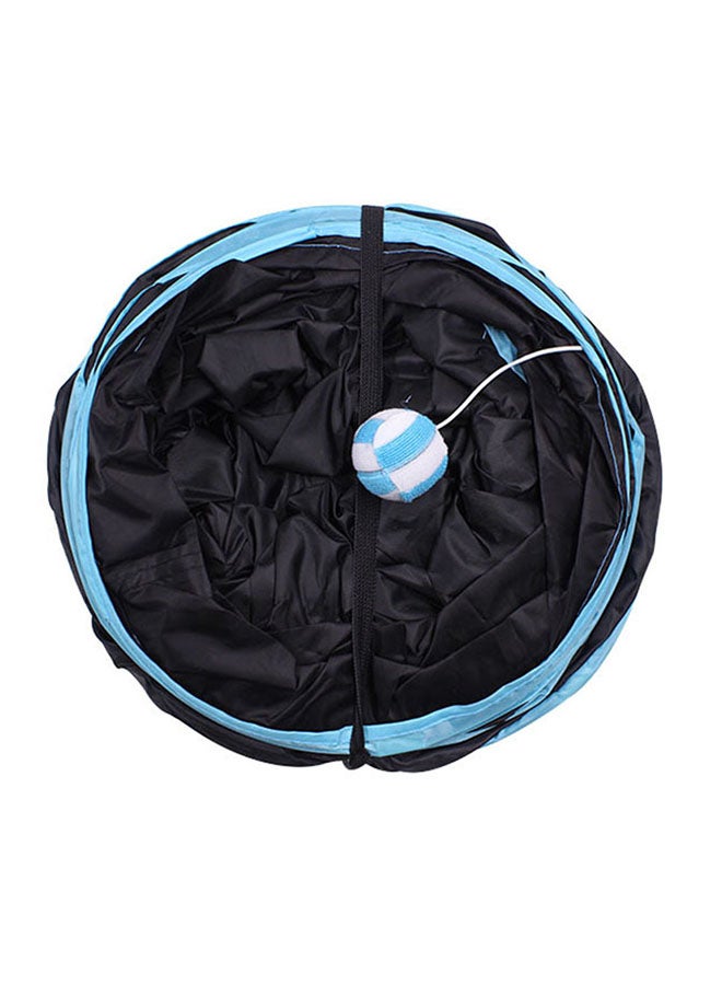 3-Way Hideout Toy Tunnel For Pets Black/Blue - Image 3