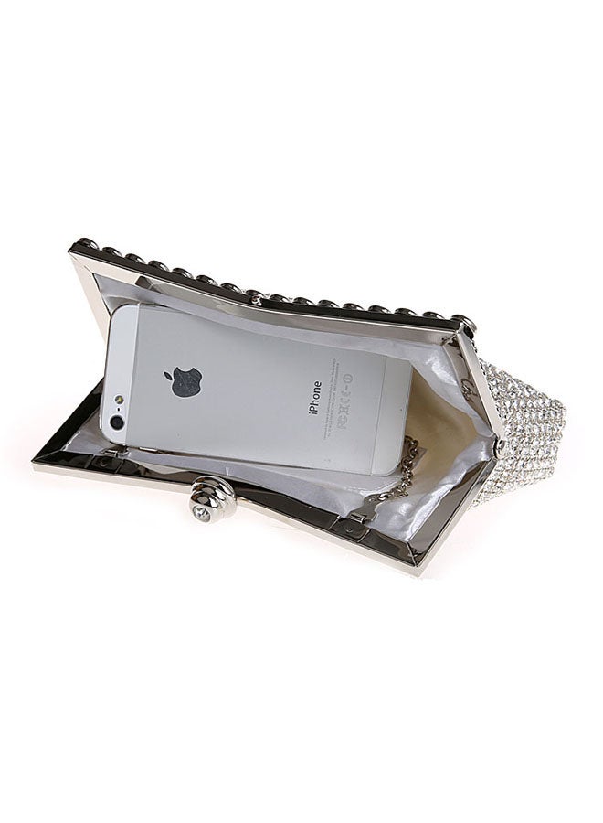 Generic - Sequin Clutch Silver - Image 1