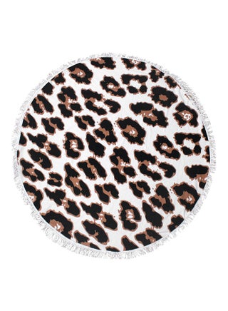Round Shape Printed Beach Towel Multicolour 400grams - v1538676072/N16437859A_1