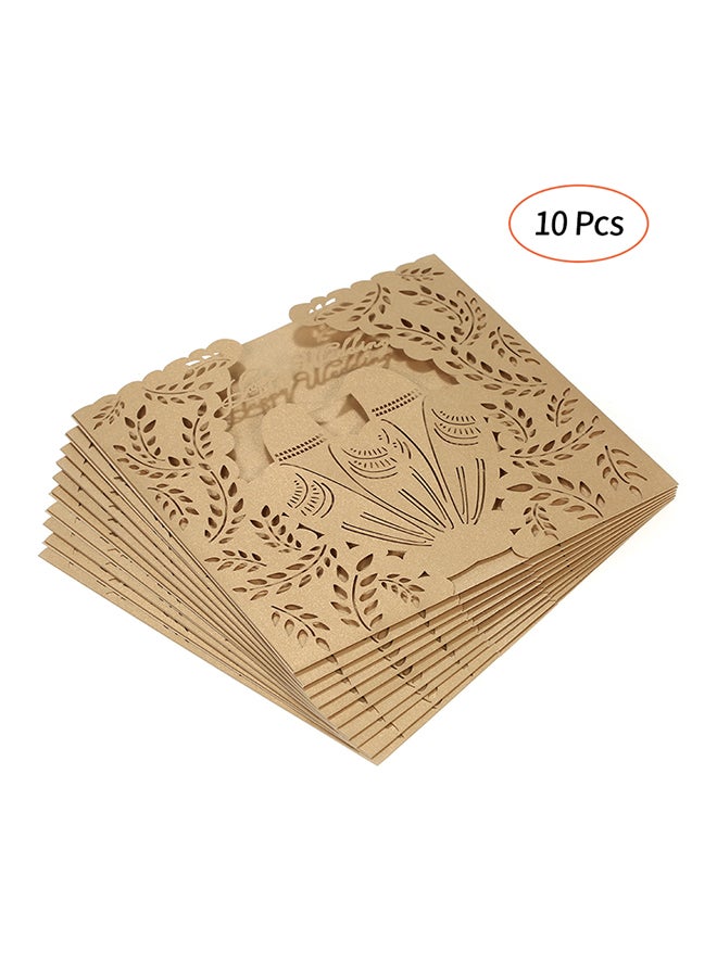 مجموعة حامل بطاقات دعوة من 10 قطع - Image 1