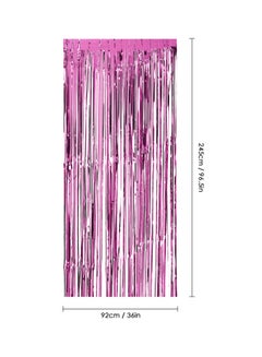 Generic Metallic Foil Fringe Curtain 92x245cm  - Image 2