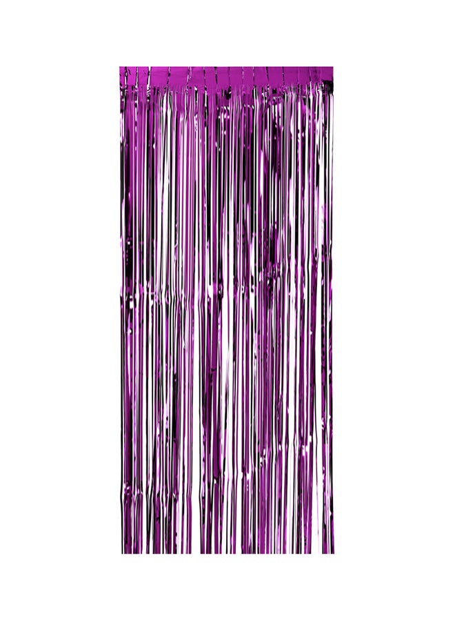 ماركة غير محددة ستائر معدنية بتصميم شراشيب من رقائق ذهبية 92x245سم  - Image 1