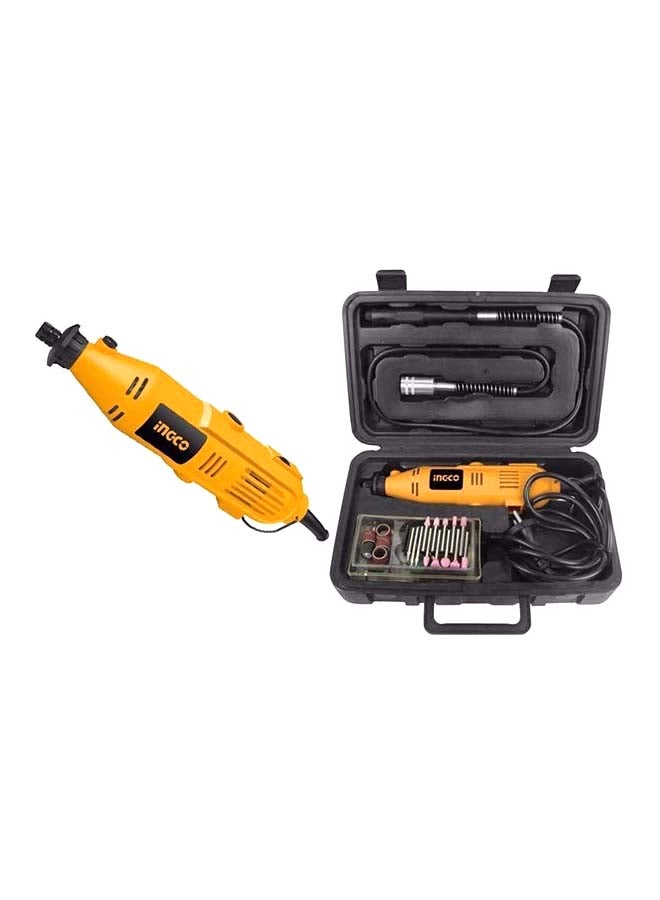 INGCO Electric Mini Drill With Accessories Yellow/Black