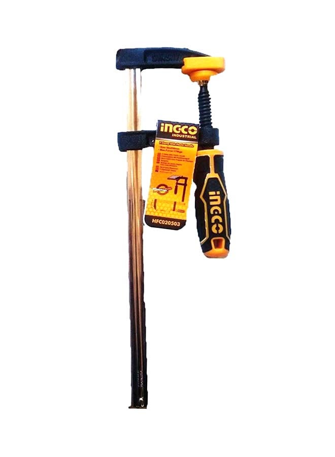 INGCO Industrial F-Clamp With Plastic Handle Silver/Black/Yellow