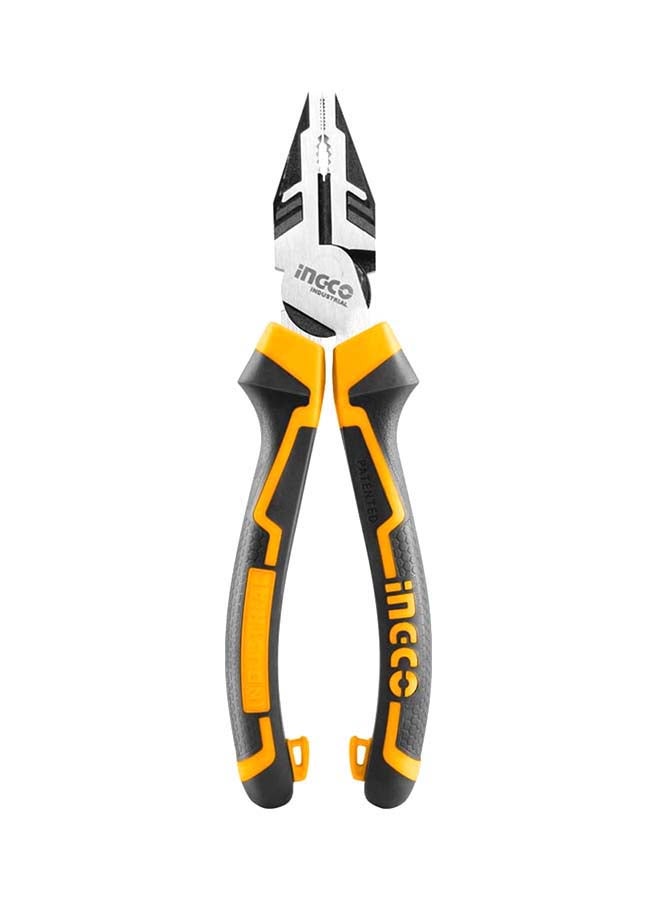 INGCO Pliers With Insulated Hand Black/Yellow/Silver 8inch - Image 1