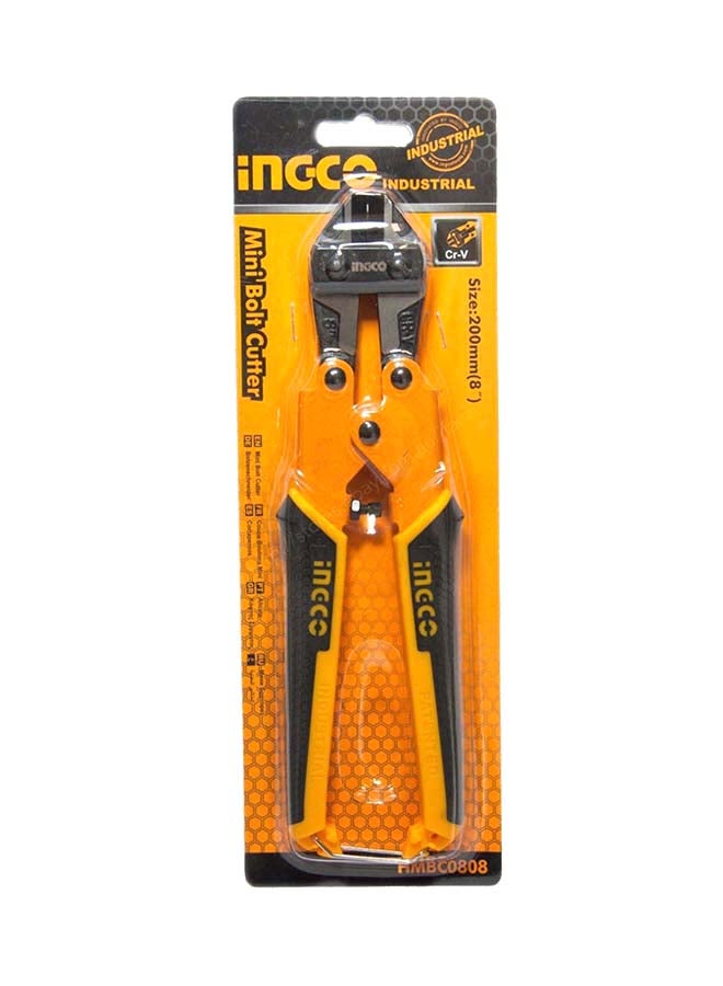 INGCO Bolt Cutter Black/Yellow/Silver 8inch - Image 1