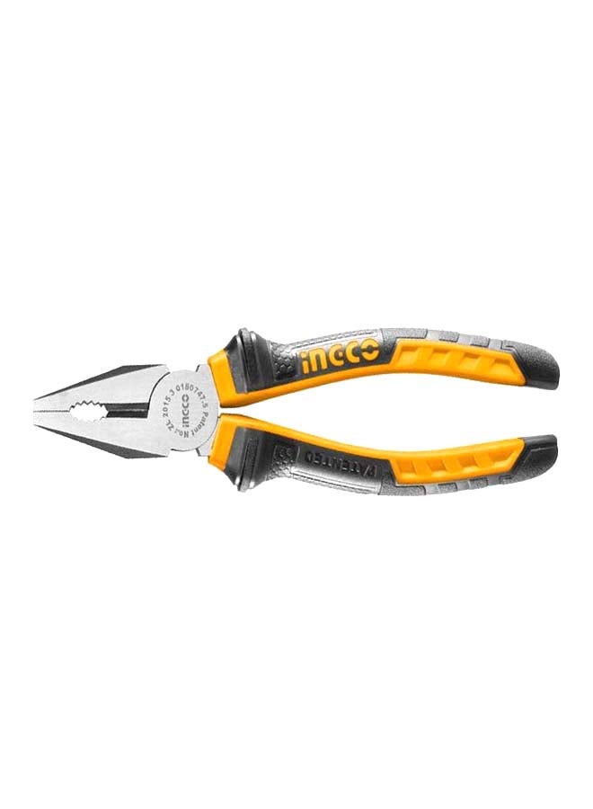 INGCO Combination Plier Black/Yellow/Silver 7inch