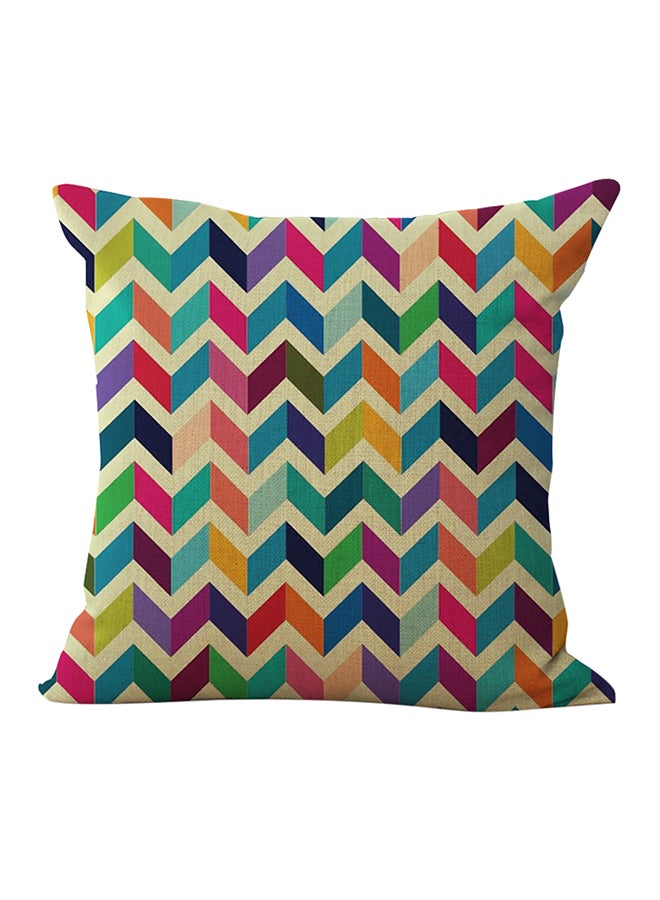 Decdeal Geometric Pattern Cushion Cover Multicolour - Image 1