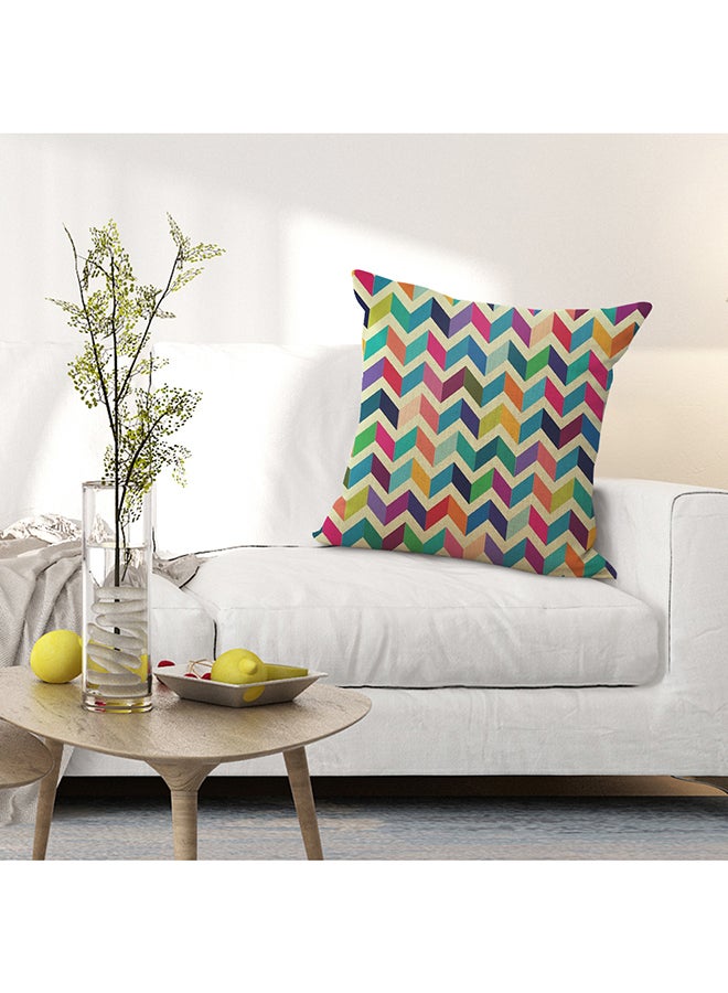 Decdeal Geometric Pattern Cushion Cover Multicolour - Image 2