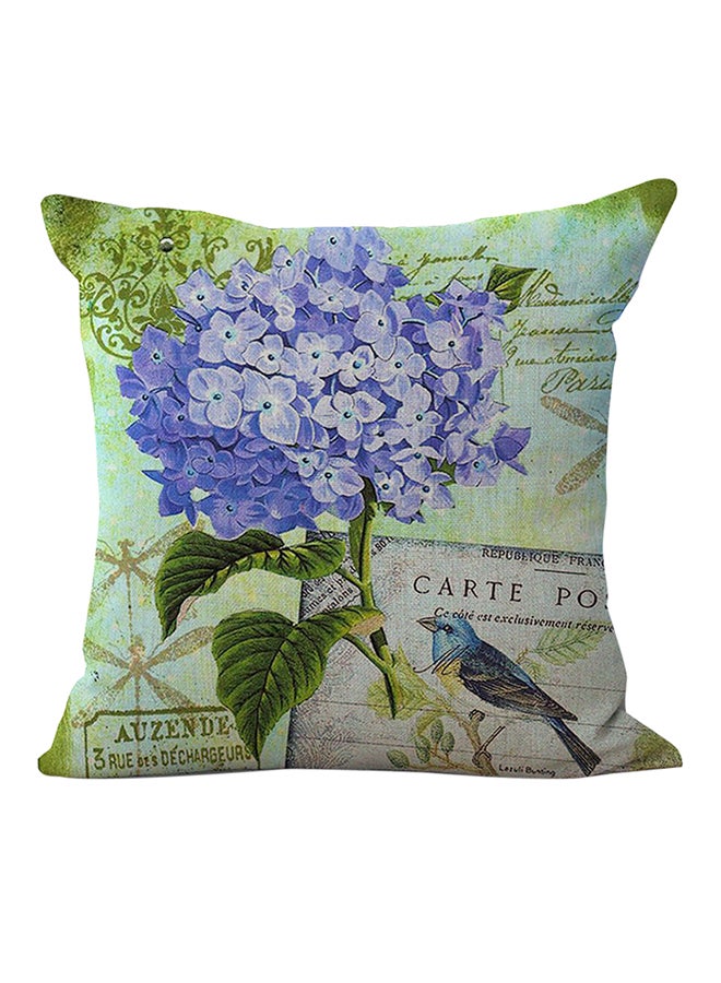 Decdeal Decorative Floral Printed Cushion Cover Multicolour 45 x 45cm - Image 1
