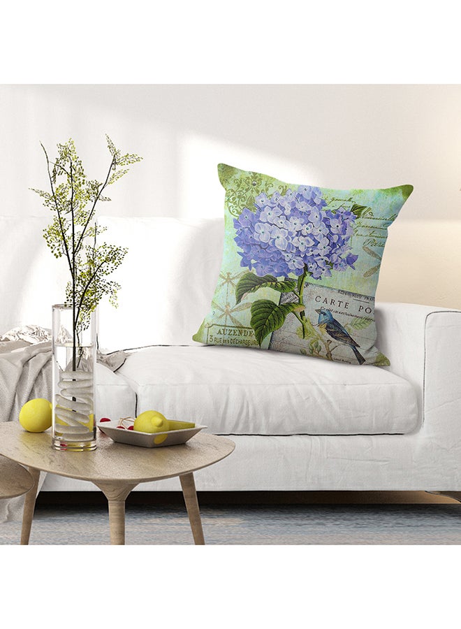 Decdeal Decorative Floral Printed Cushion Cover Multicolour 45 x 45cm - Image 2