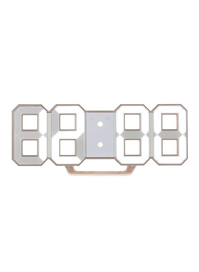 Decdeal - Multi-Functional LED Digital Alarm Clock White - Image 1