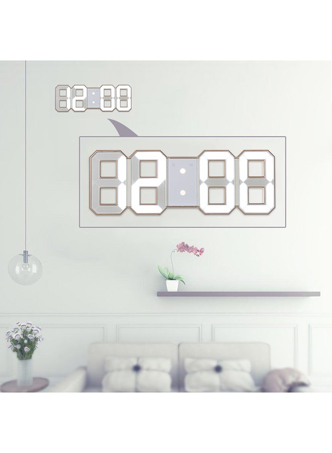 Decdeal - Multi-Functional LED Digital Alarm Clock White - Image 1