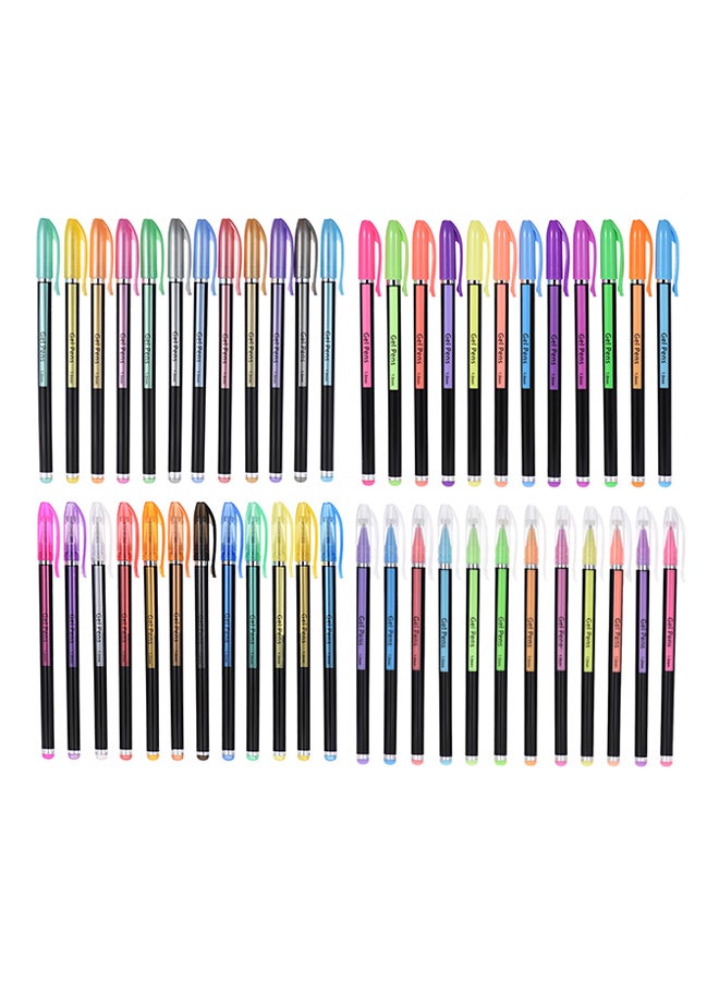 Generic 12-Piece Each Glitter/Neon/Gouache/Metal Highlighter Pens Multicolour  - Image 3