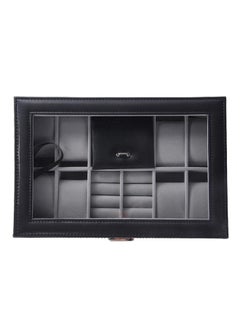 Bluelans 8 + 3 Grids Faux Leather Watch Storage Case  - Image 4