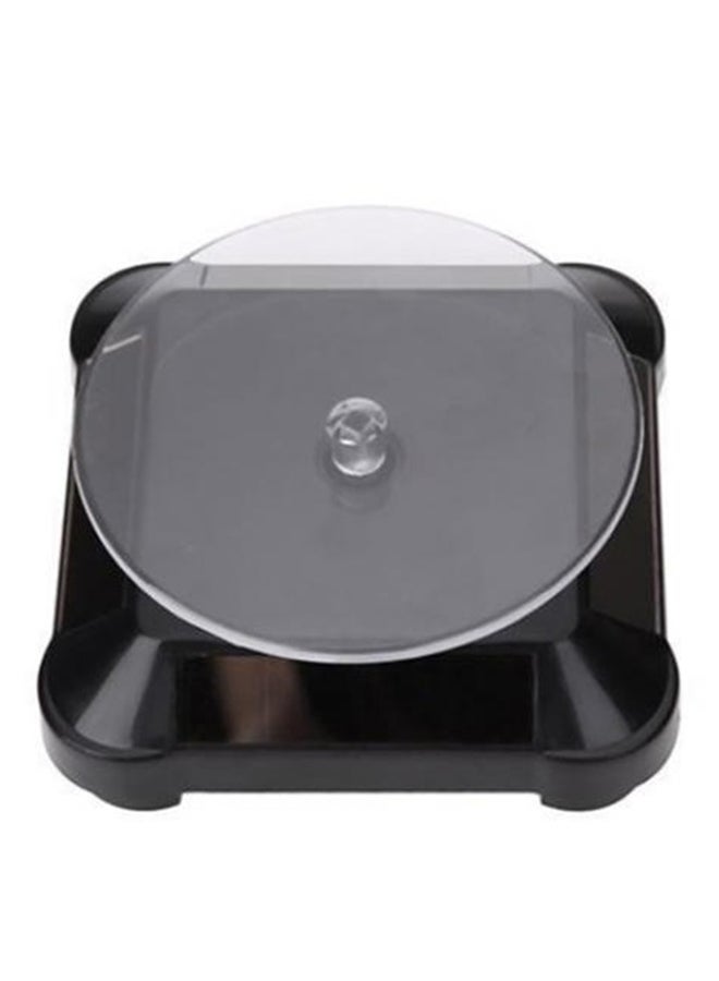 Bluelans - Solar Power Rotating Jewelry Stand Watch Display Holder With Turning Table - Image 1