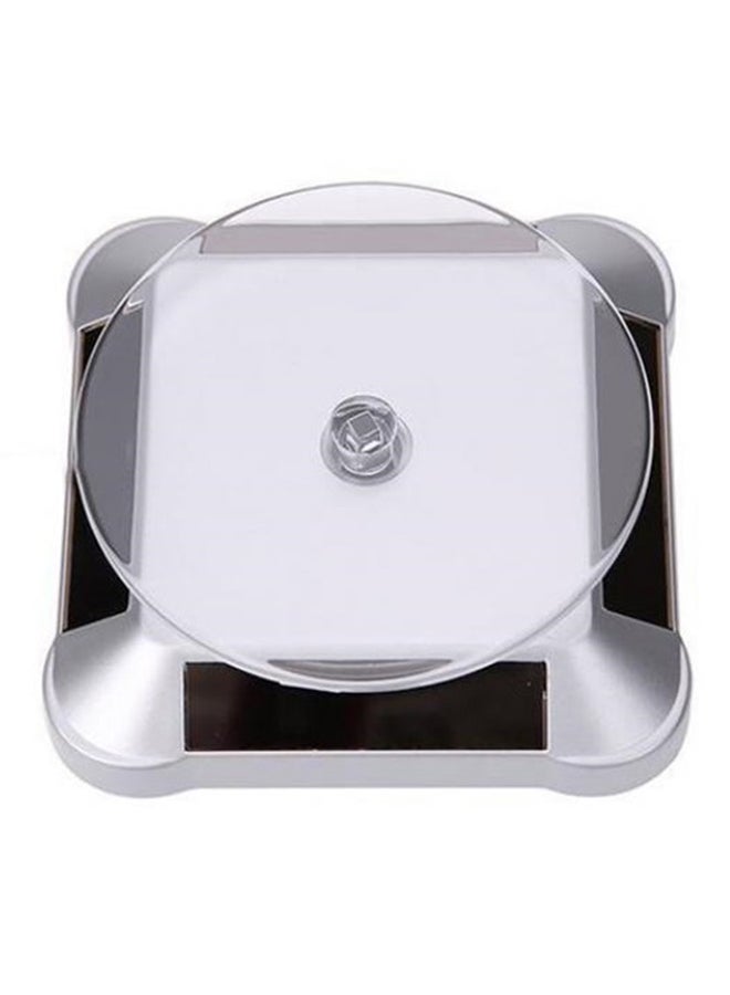 Bluelans Solar Power Rotating Jewelry Stand Watch Display Holder With Turning Table  - Image 1