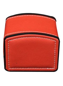 women Faux Leather Square Watch Case With Pillow Cushion