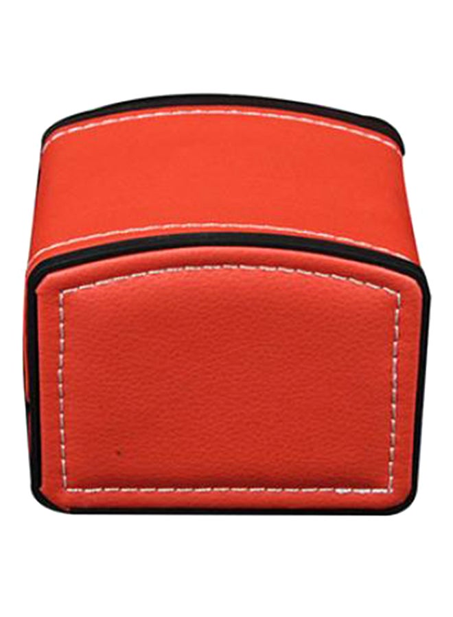 Bluelans - women Faux Leather Square Watch Case With Pillow Cushion - Image 1