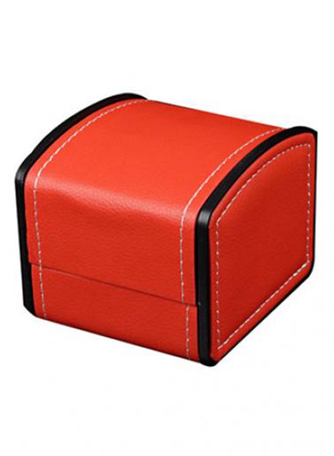 Bluelans - women Faux Leather Square Watch Case With Pillow Cushion - Image 1