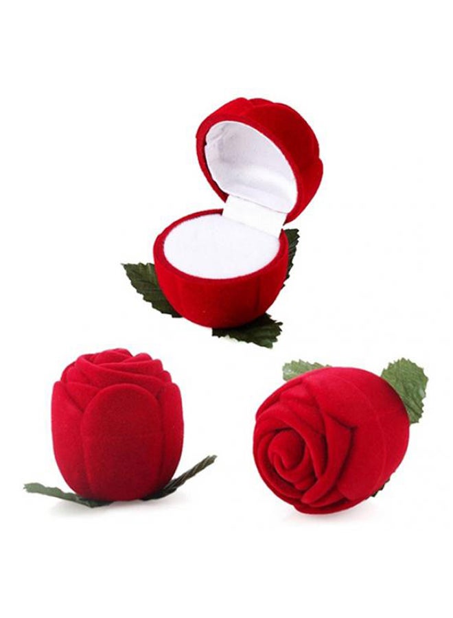 Bluelans - Rose Pattern Ring Storage Jewelry Box - Image 1