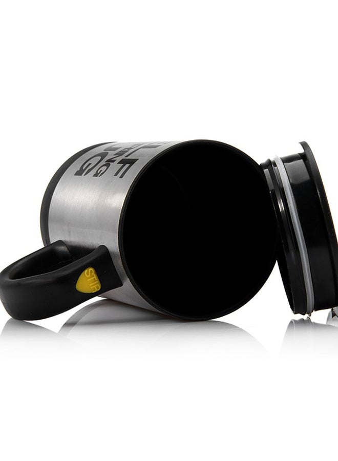 مج التقليب الذاتي الكهربائي للقهوة أسود/فضي 350سم - Image 3