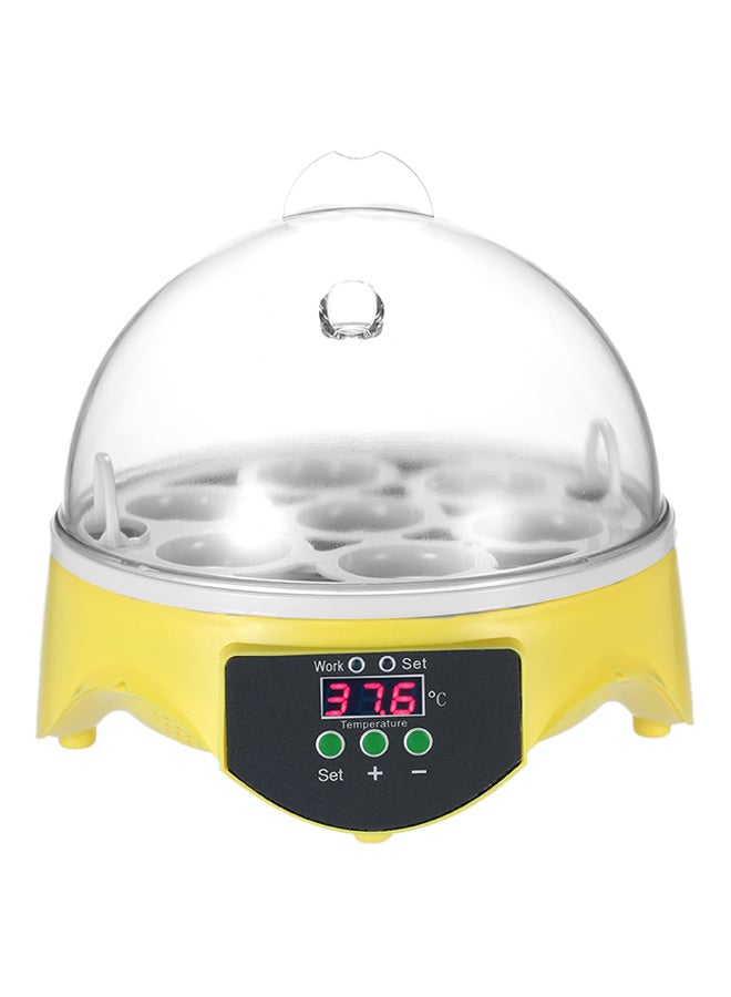 ANSELF - 7 Eggs Incubator AC110V US Plug Clear/Yellow - Image 1