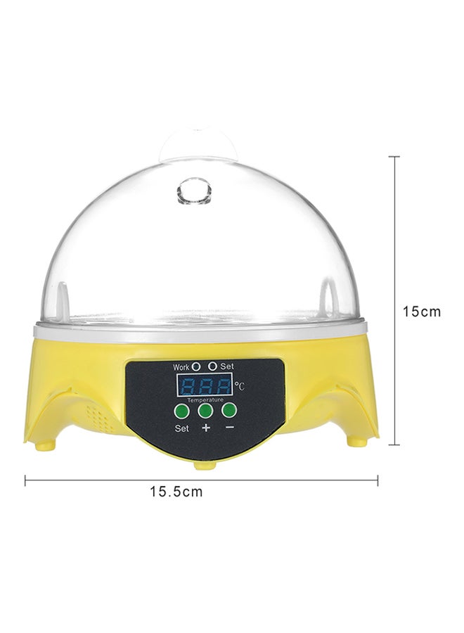 ANSELF - 7 Eggs Incubator AC110V US Plug Clear/Yellow - Image 1