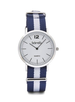 Borelli women Water Resistant Fabric Analog Watch BWF12200100 - 37 mm - Blue/White  - Image 1