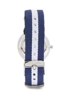 Borelli women Water Resistant Fabric Analog Watch BWF12200100 - 37 mm - Blue/White  - Image 2