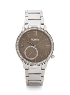 Borelli women Water Resistant Stainless Steel Analog Watch BWZ12300008 - 38 mm - Silver  - Image 1