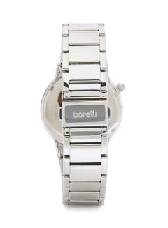 Borelli women Water Resistant Stainless Steel Analog Watch BWZ12300008 - 38 mm - Silver  - Image 2