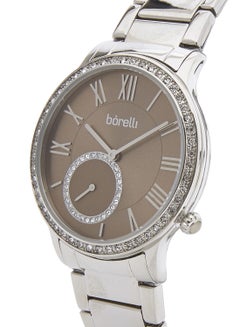 Borelli women Water Resistant Stainless Steel Analog Watch BWZ12300008 - 38 mm - Silver  - Image 3
