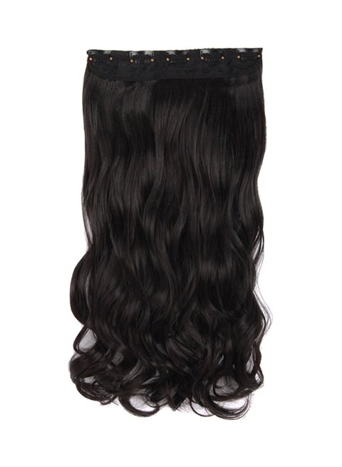 Long Wavy Hair Extension Black 50cm