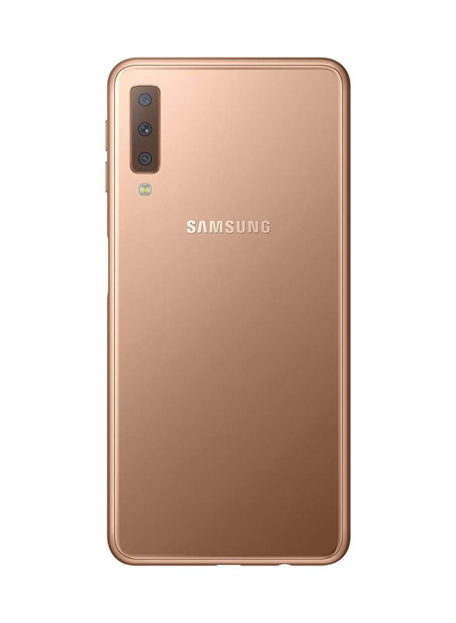 Samsung - Galaxy A7 (2018) Dual SIM Gold 4GB RAM 64GB 4G LTE - Image 1