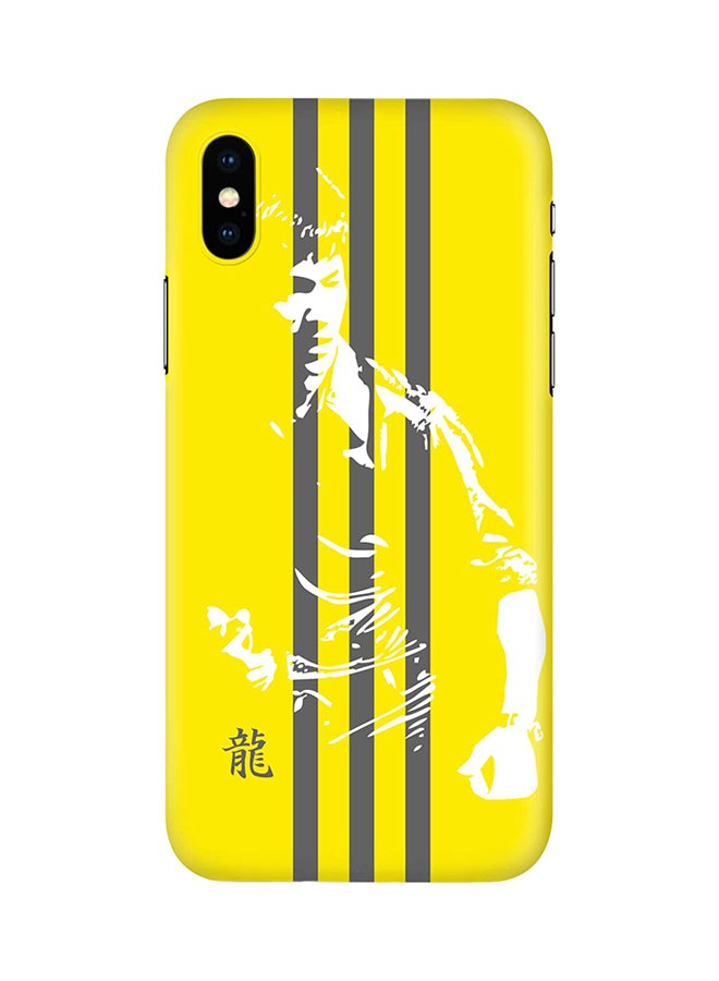 Stylizedd Bruce Lee Printed Case Cover For Apple iPhone X/XS Yellow/Black/White