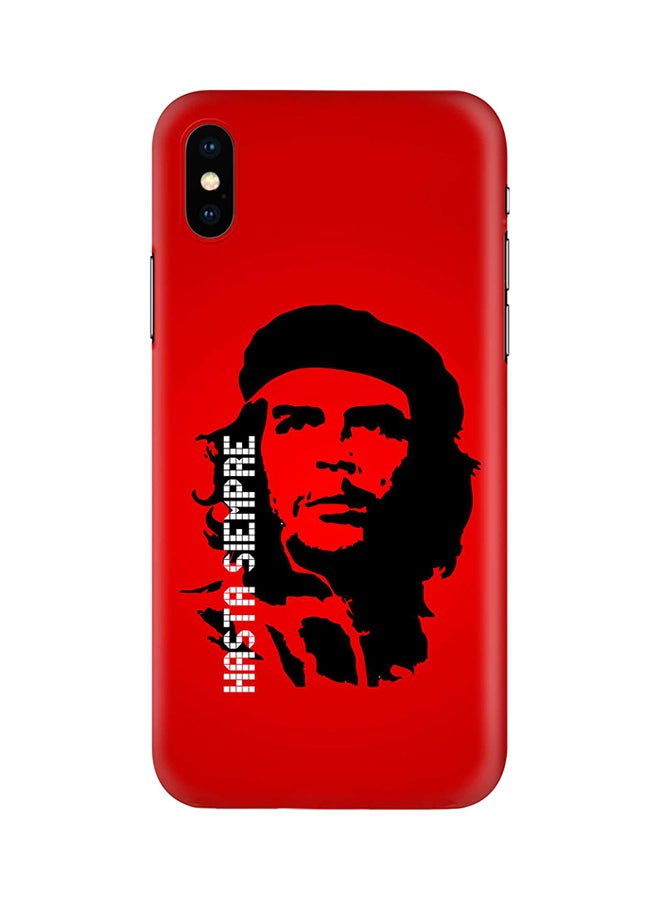 Hasta Sempre Printed Case Cover For Apple iPhone X/XS Red/Black