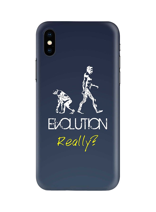 Stylizedd Protective Case Cover For Apple iPhone X/iPhone XS Evolution, Really (Grey)