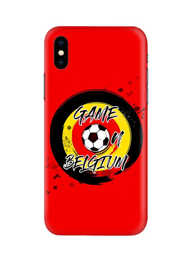 Stylizedd - Protective Case Cover For Apple iPhone X/iPhone XS Game on Belgium - Image 1