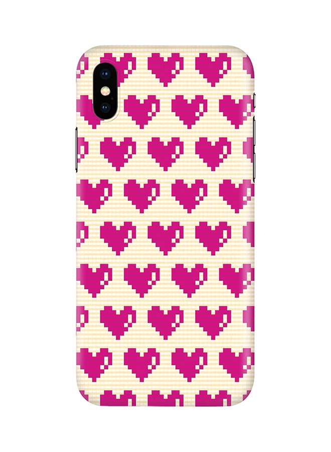 Stylizedd Protective Case Cover For Apple iPhone X/iPhone XS Pixel Hearts