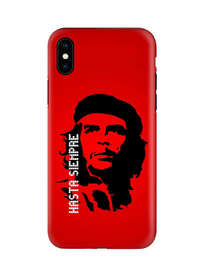 Stylizedd Hasta Sempre Printed Protective Case Cover For Apple iPhone X/XS Red/Black