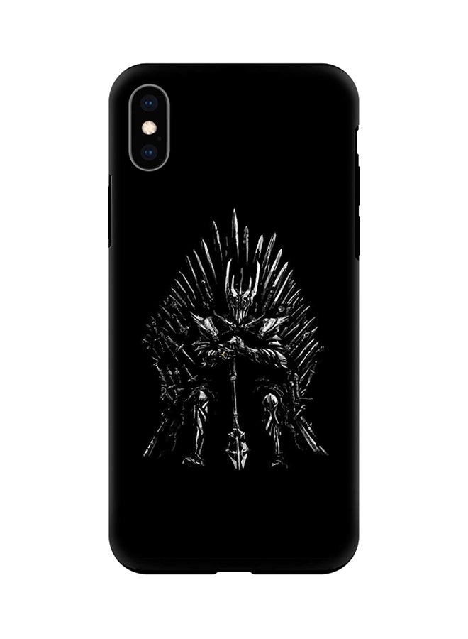 GOT One Throne Printed Protective Case Cover For Apple iPhone XS Max Black/White