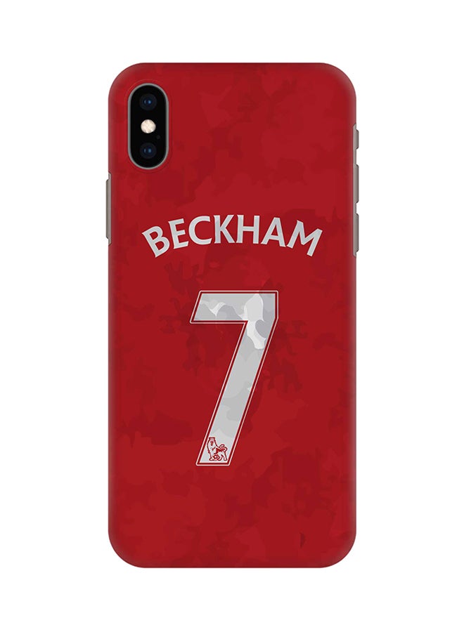 Stylizedd Protective Case Cover For Apple iPhone XS Max Beckham Jersey