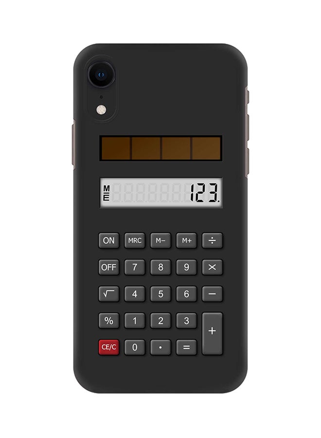 Calc Printed Protective Case Cover For Apple iPhone XR Black/White