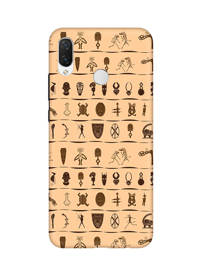 Stylizedd Protective Case Cover For Huawei P Smart+ (nova 3i) Tribal Hieroglyphics