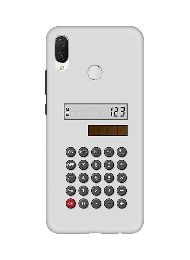 Stylizedd Protective Case Cover For Huawei P Smart+ (nova 3i) Calc (White) 