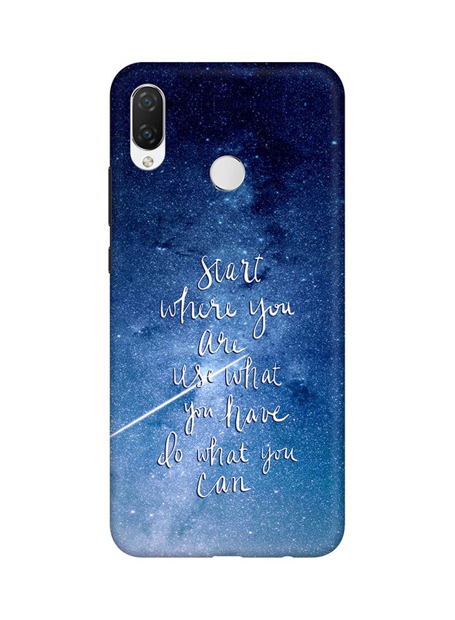 Stylizedd - Protective Case Cover For Huawei P Smart+ (nova 3i) Start, Use, Do - Image 1