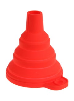 Generic Mini Foldable Funnel Hopper Cooking Tool Red 7.5cm 