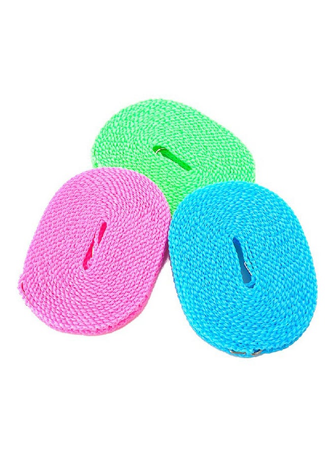 CYTHERIA 3-Piece Outdoor Cloth Hanging Rope Pink/Green/Blue 5meter  - Image 1
